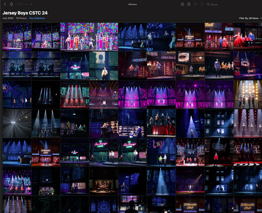 An Apple Photos album of finished exports