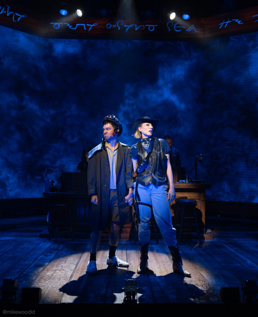 Production photo with strong directional shadow
